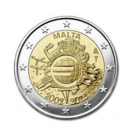 2 euro 2012 Malta 10 lat Euro